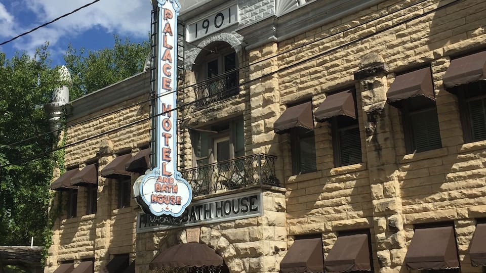 The red trolley tour takes you past this. Best to jump off and walk the downtown streets!