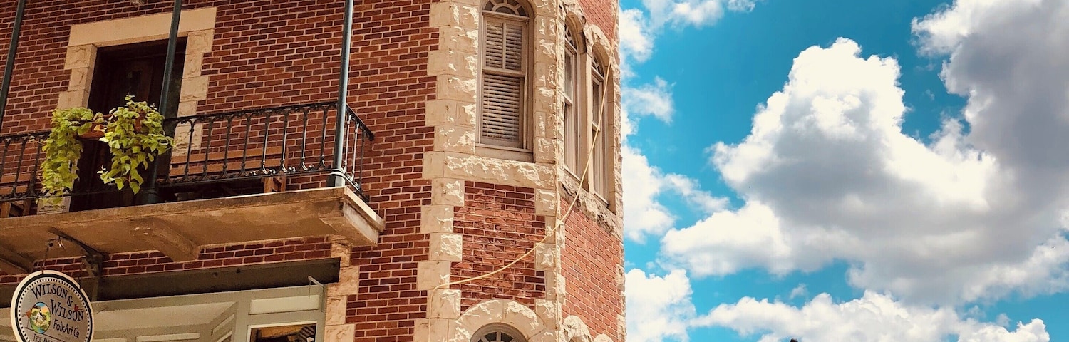 Eureka Springs, Arkansas- a quirky, artsy, town that spirals upwards.