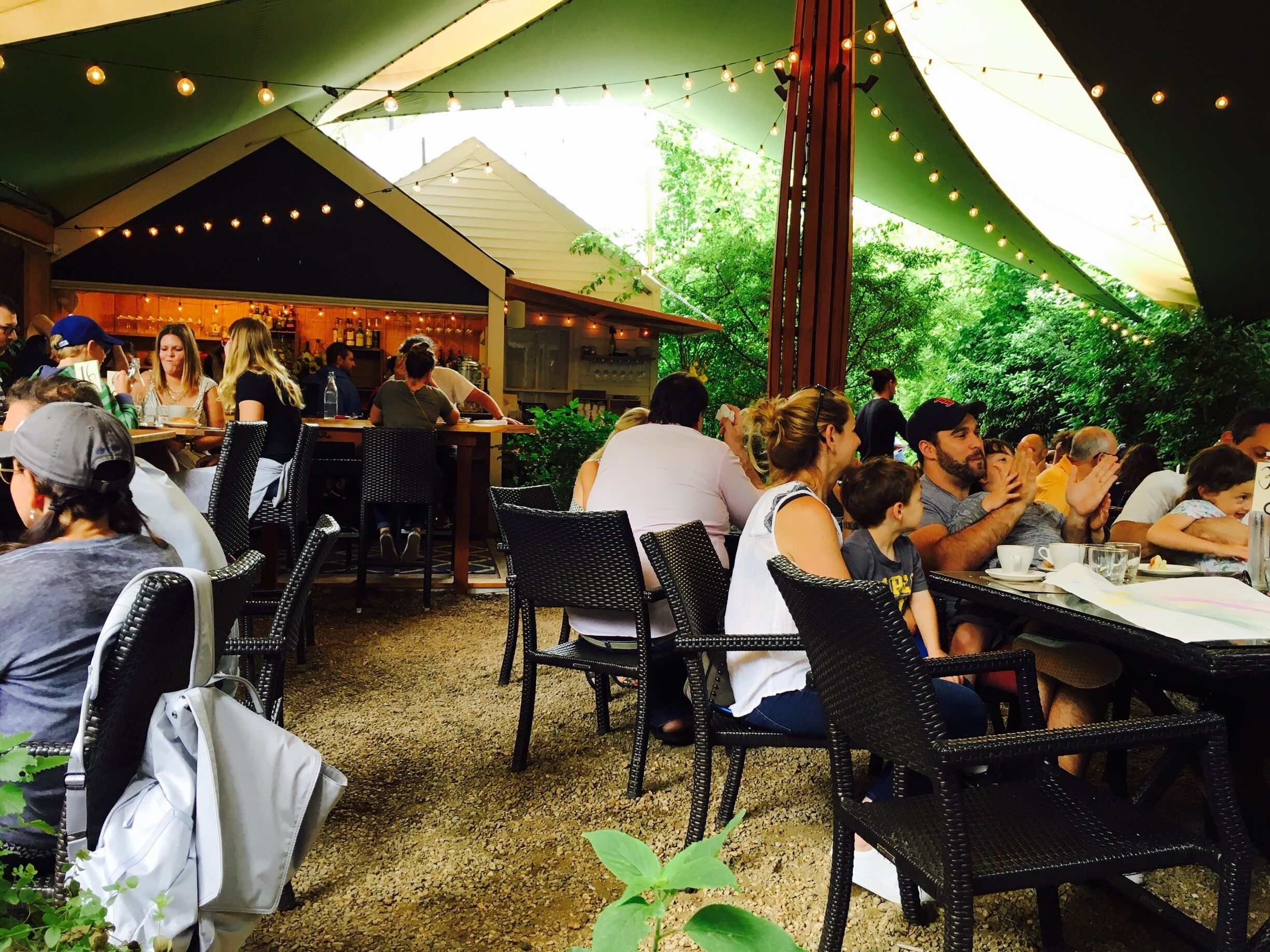 Awesome avocado toast for breakfast.  And neat little outdoor cocktail bar for later. 