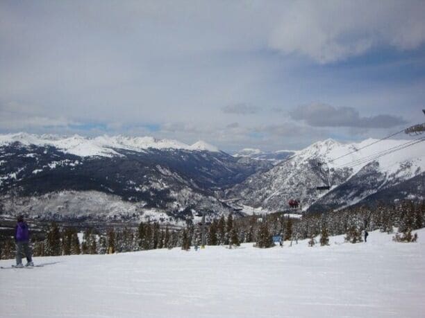 Getting ready to shred gnar. First: look at mountains forever.