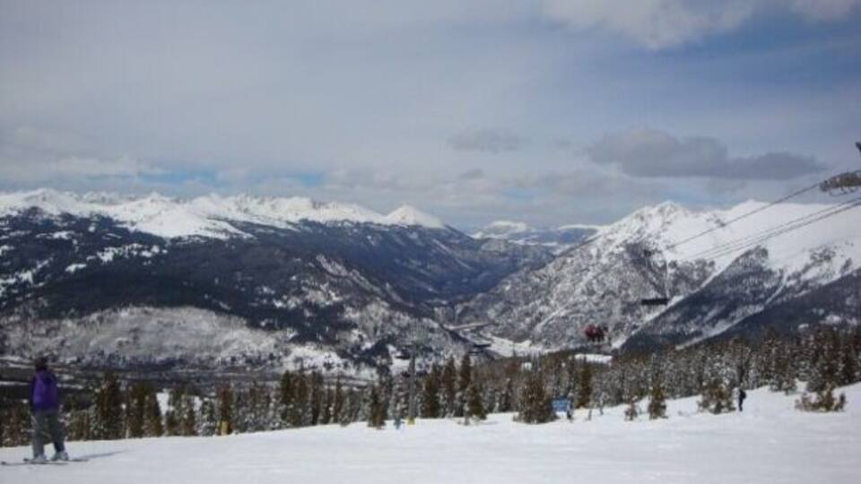 Getting ready to shred gnar. First: look at mountains forever.