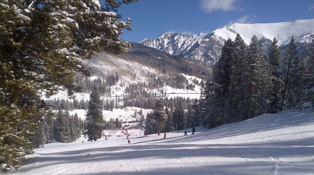 I love a nice sunny day of snowboarding at Copper Mountain. They offer plenty of powder stashes and great terrain parks. Look for the "noon groomer" runs to find great overnight powder.
