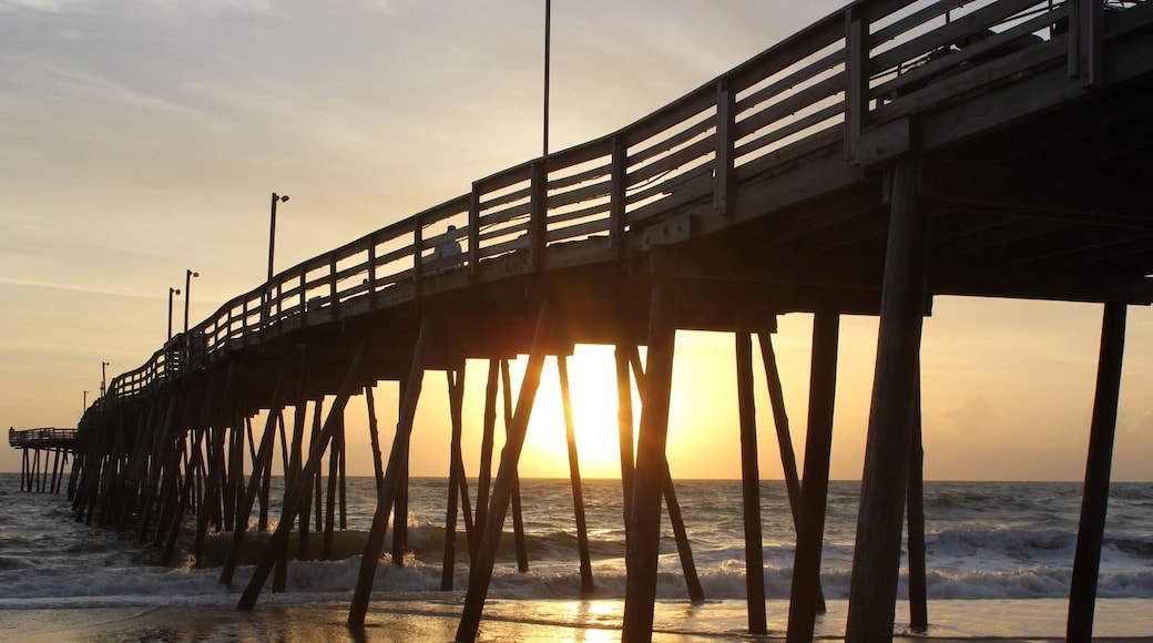 Morning walk on the beach in the Outer Banks. Caught the sun rising at the Avalon Pier.