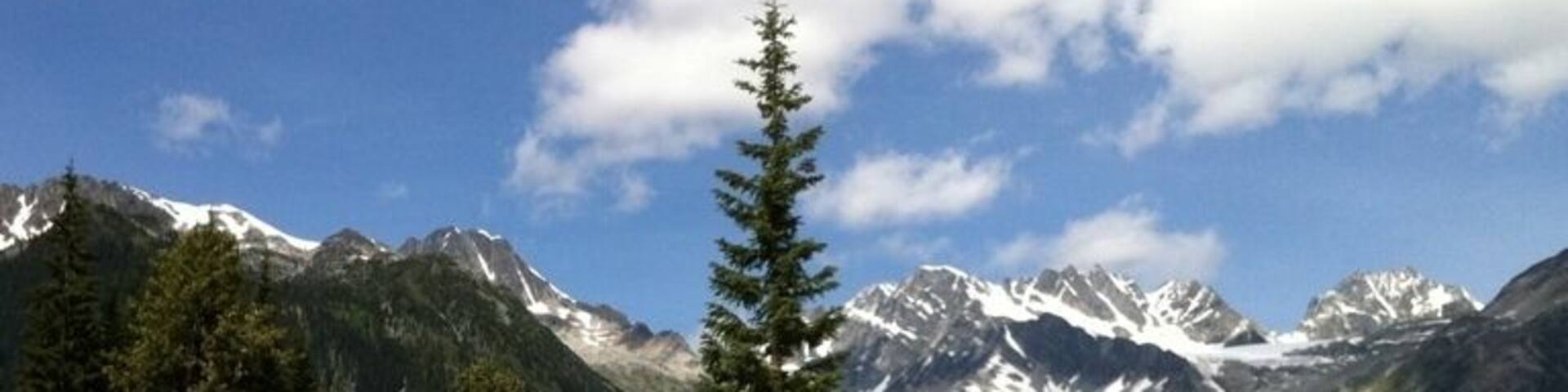 Good place to stop for lunch on your way thru the Rockies. Rogers Pass.
