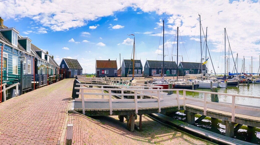 The harbor of Marken. Marken is a small historical dutch village in Netherlands