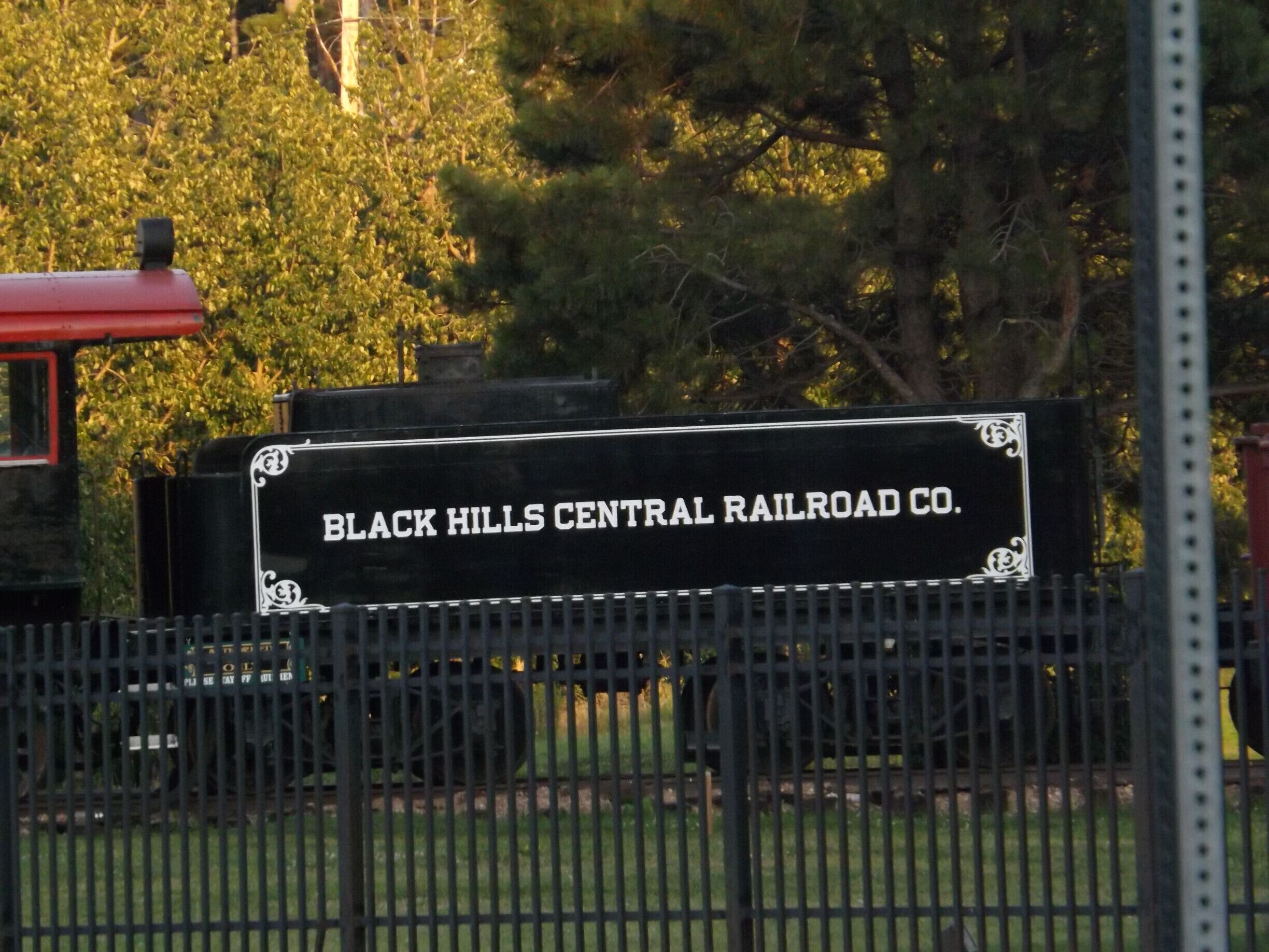 Across from the bnb was the train that took daily trips from Hill City to Keystone.