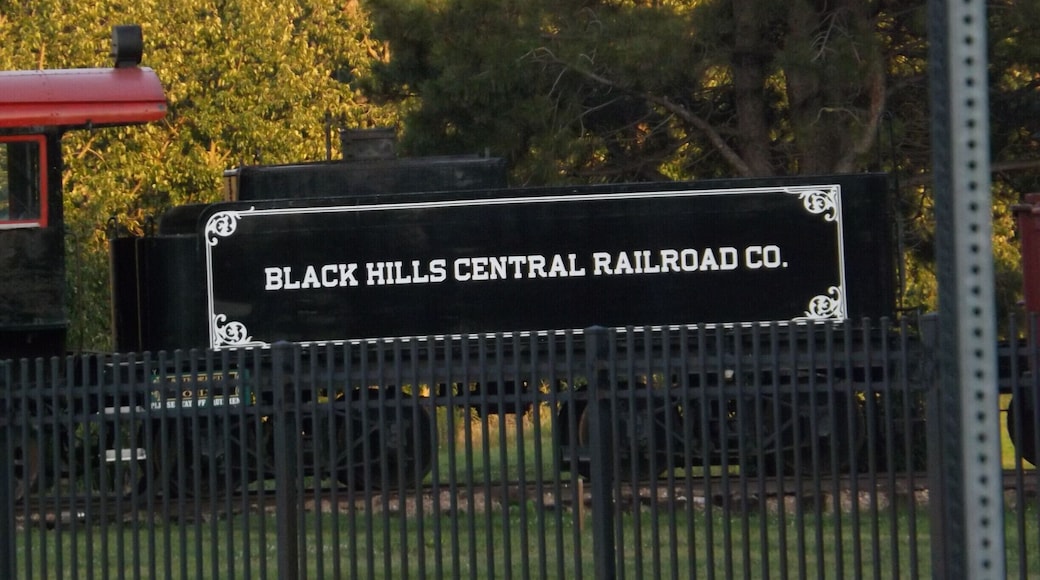 Across from the bnb was the train that took daily trips from Hill City to Keystone.