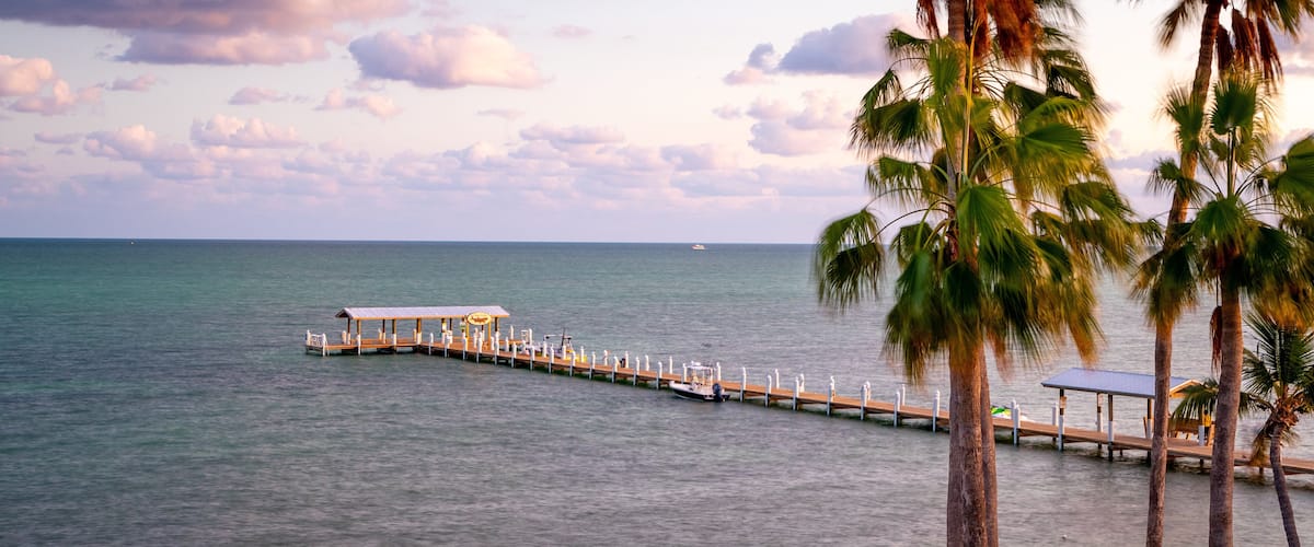 Islamorada showing landscape views, general coastal views and a sunset