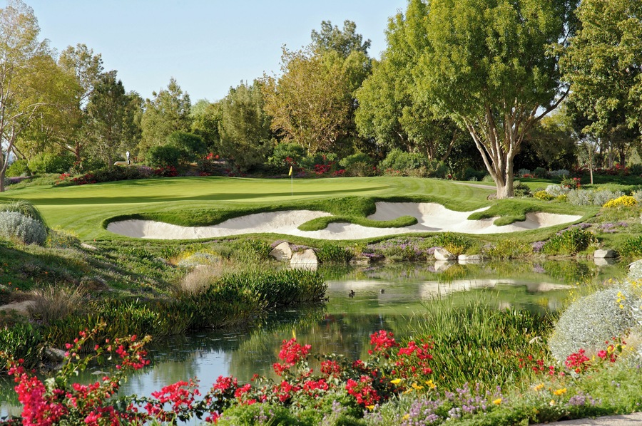 Landscaped Golf Scenic at Indian Wells California