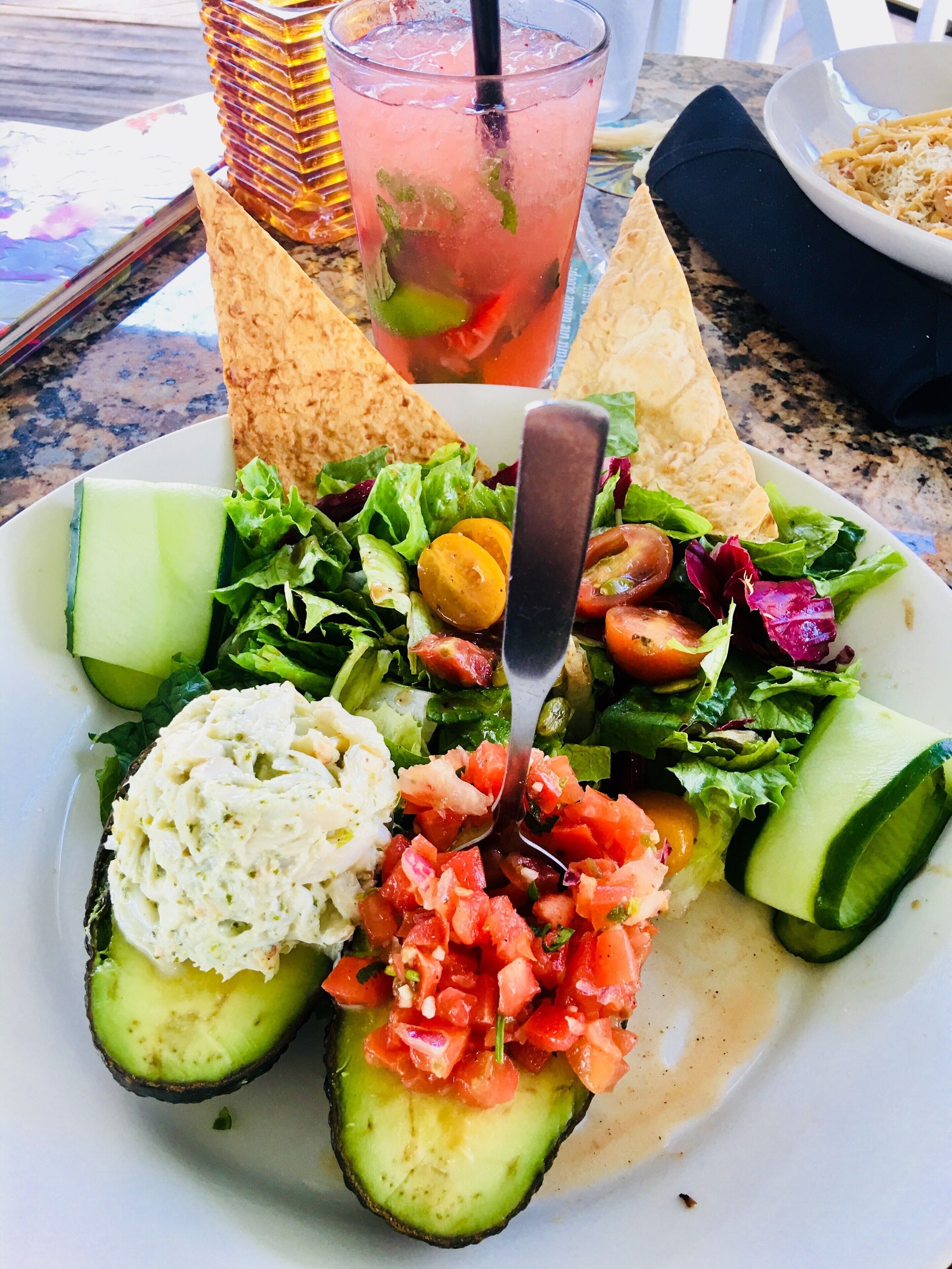 Who said a salad had to be boring? Checkout this healthy and colorful one from Bahama Breeze. #trovember