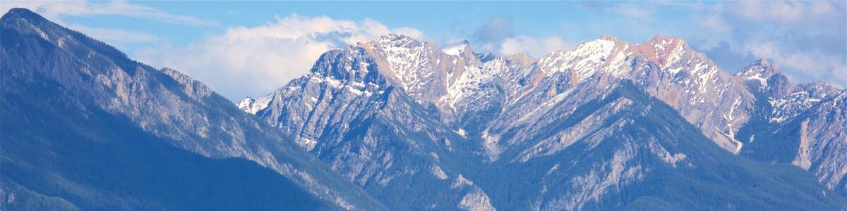 Invermere which includes mountains, tranquil scenes and landscape views