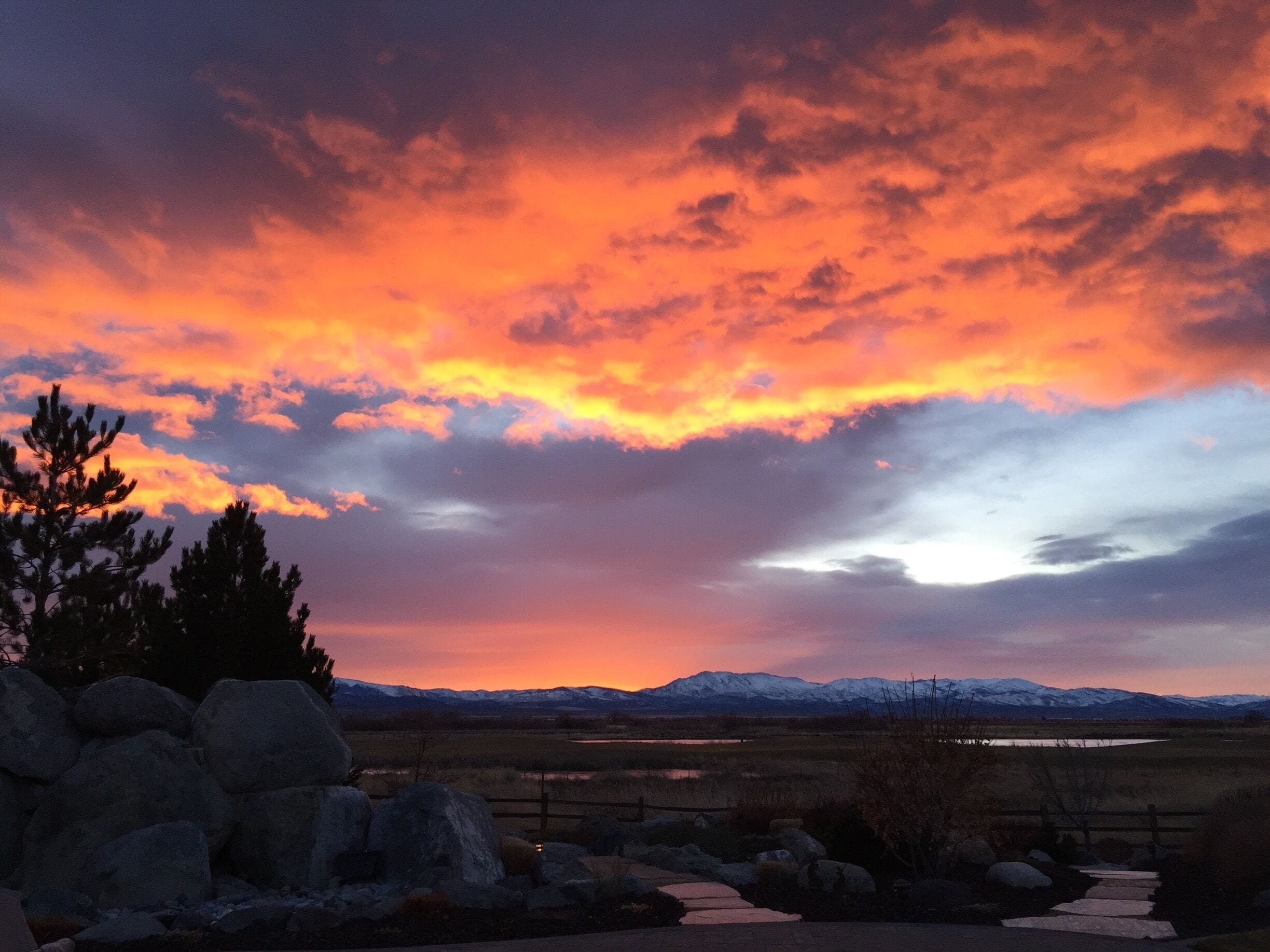 Glorious (and early) morning in Genoa, Nevada.