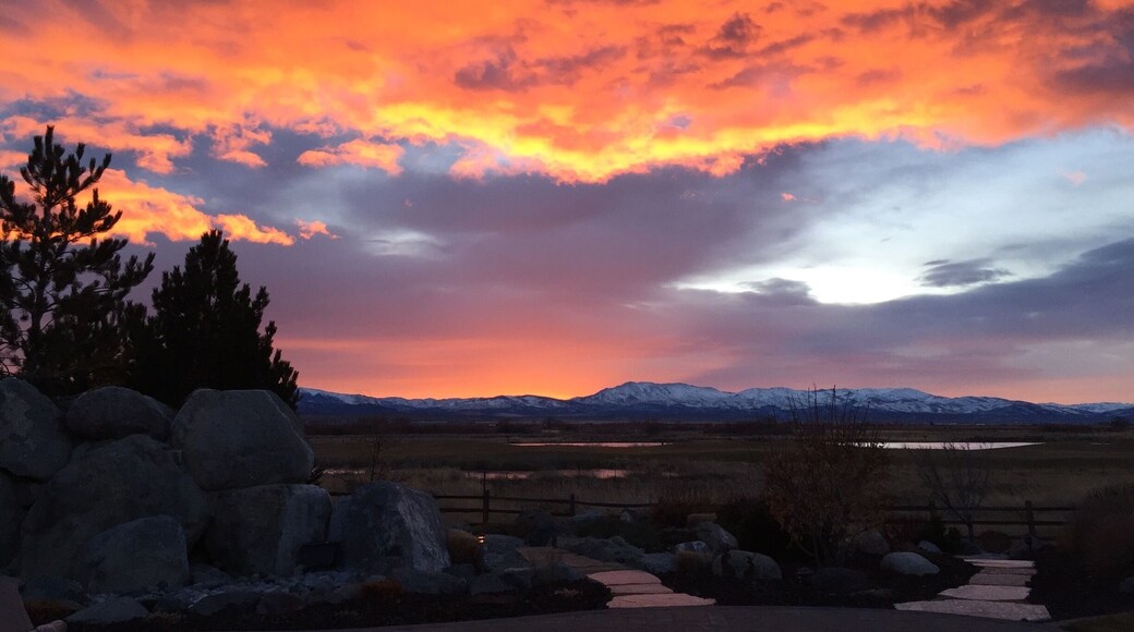 Glorious (and early) morning in Genoa, Nevada.