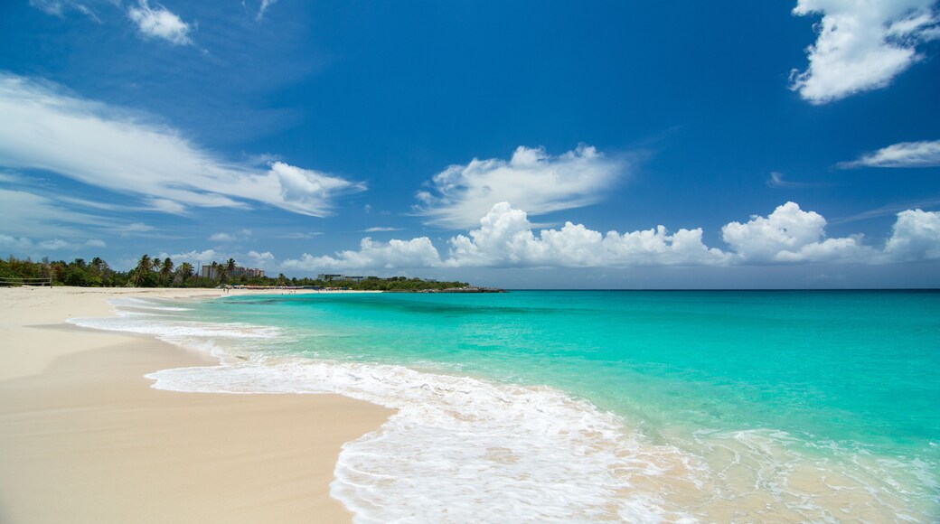 Plage de Mullet Bay à Saint-Martin