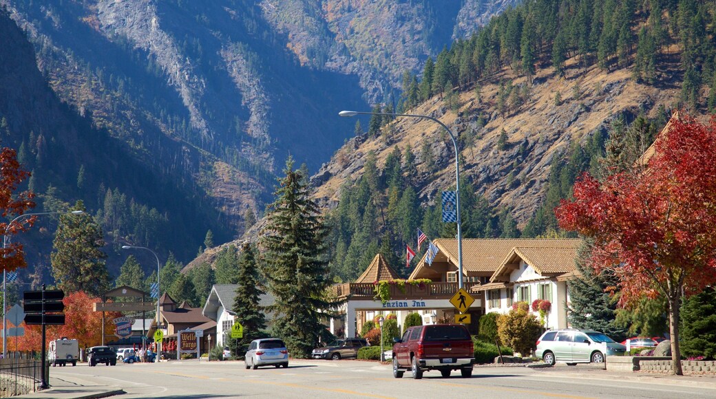 Leavenworth que incluye escenas urbanas