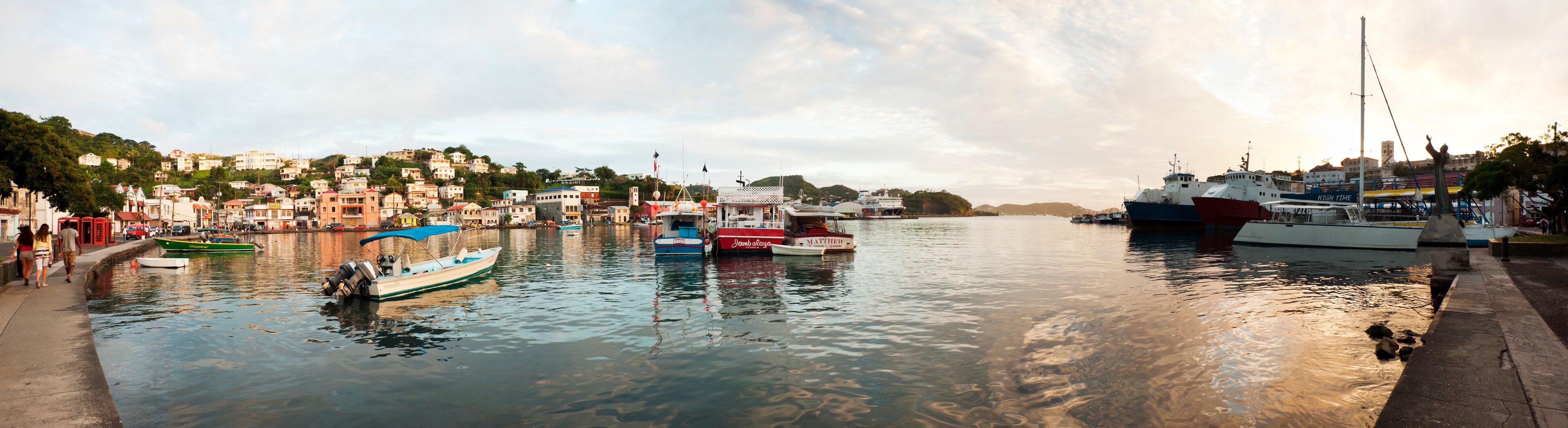 St.George's Grenada harbor and city