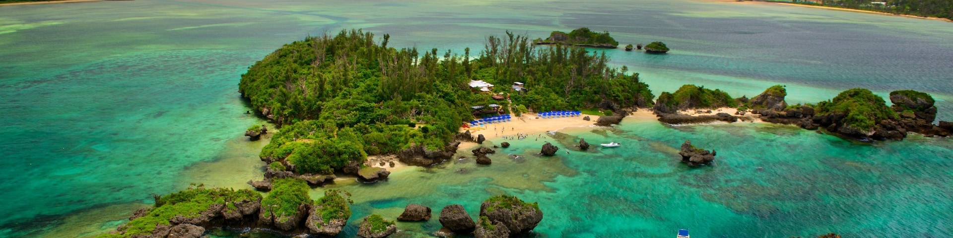 Okinawa which includes island views