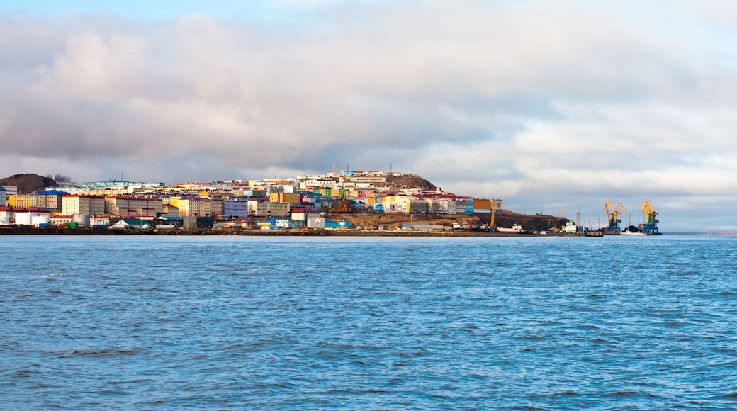 General view of Anadyr town. Chukotka Republic.