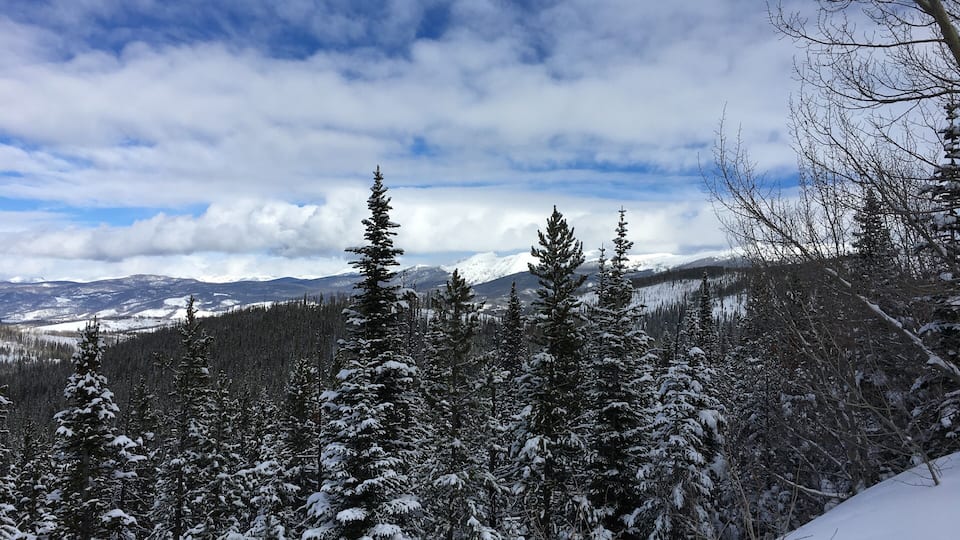 #aboveitall Continental Divide in Colorado, pit stop to take in the views as we were snow mobiling up the mountain