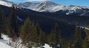On Continental Divide snowmobile tour in Winter Park, CO