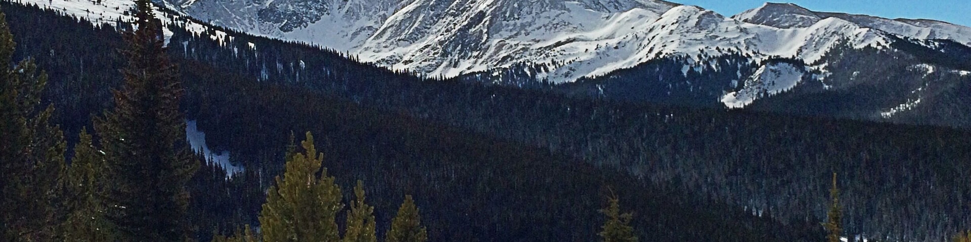 On Continental Divide snowmobile tour in Winter Park, CO