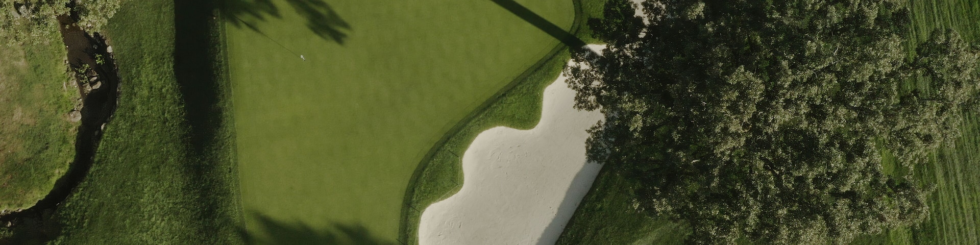 Summer 2020 - New York, USA: Aerial view of Winged Foot Golf Course.