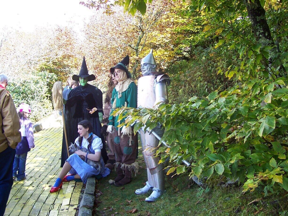 Dorothy and crew. The Land of Oz is well worth a visit, but only opens once a year, amidst the beautiful fall foliage of the NC mountains.