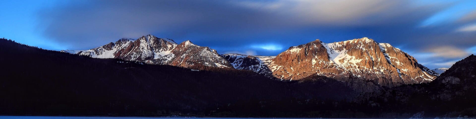 Sunrise over June Lake #BVSBLUE