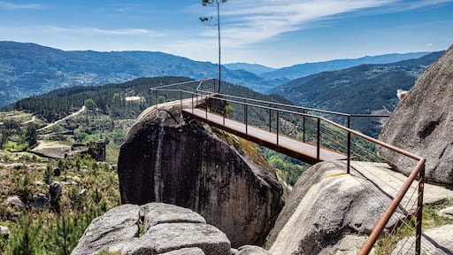 View from Fafiao viewpoint located on the top of parish of Cabril in Montalegre, Portugal