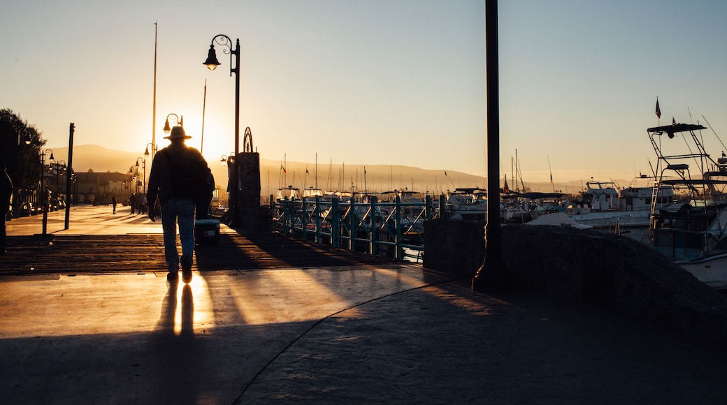 Sunrise at the harbor in Baja California