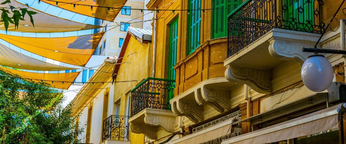 Detail of Ledra street - the main shopping avenue of Nicosia, Cyprus