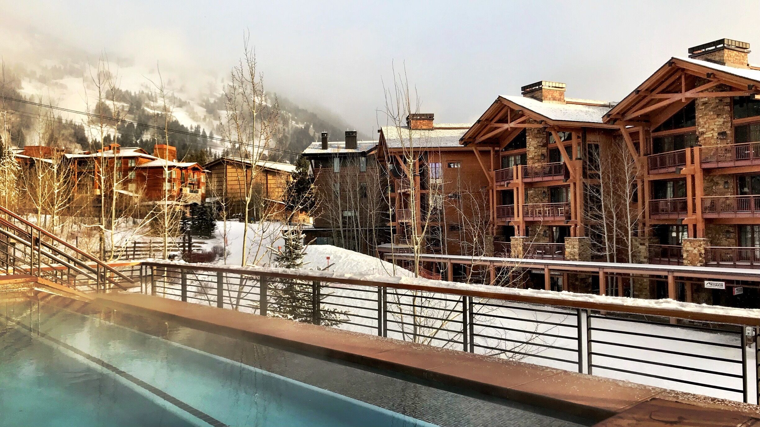 Hotel Terra at Teton Village is the perfect ski-in, ski-out location in Jackson Hole, Wyoming.  Don’t forget to try out the infinity pool on the 3rd floor!