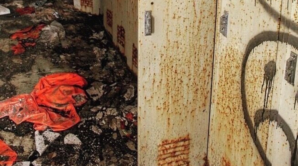 Abandoned Factory Lockers with Sanitation Suits #abandoned