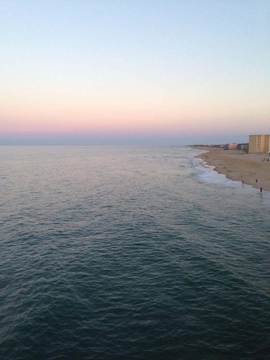 View of the beaches in Nags Head from Jeanette's Pier.