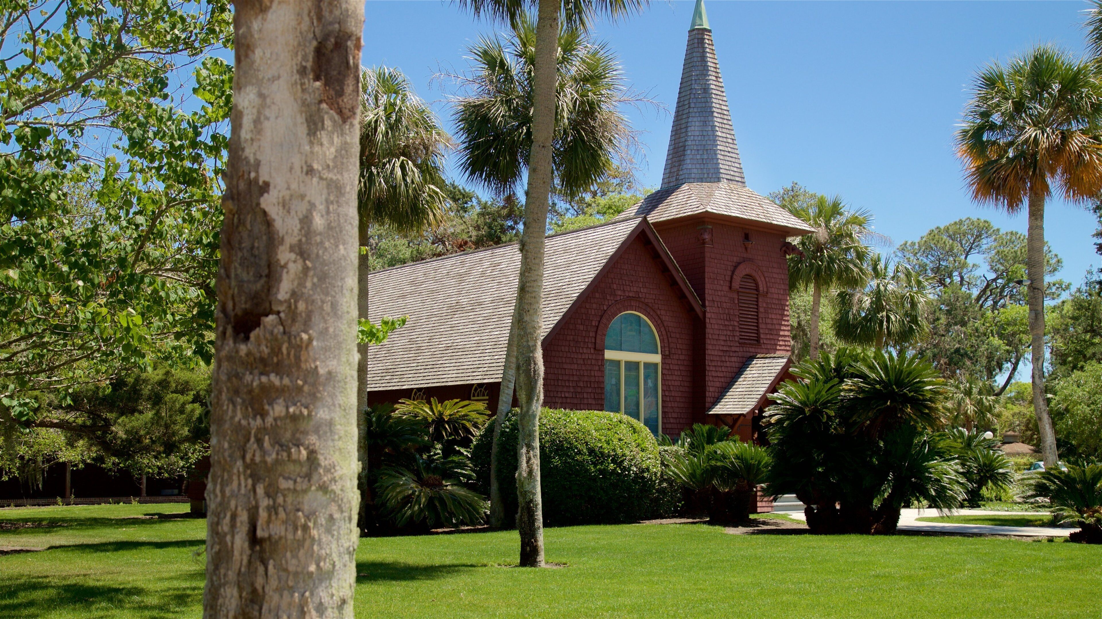 Jekyll Island som viser kirke eller katedral