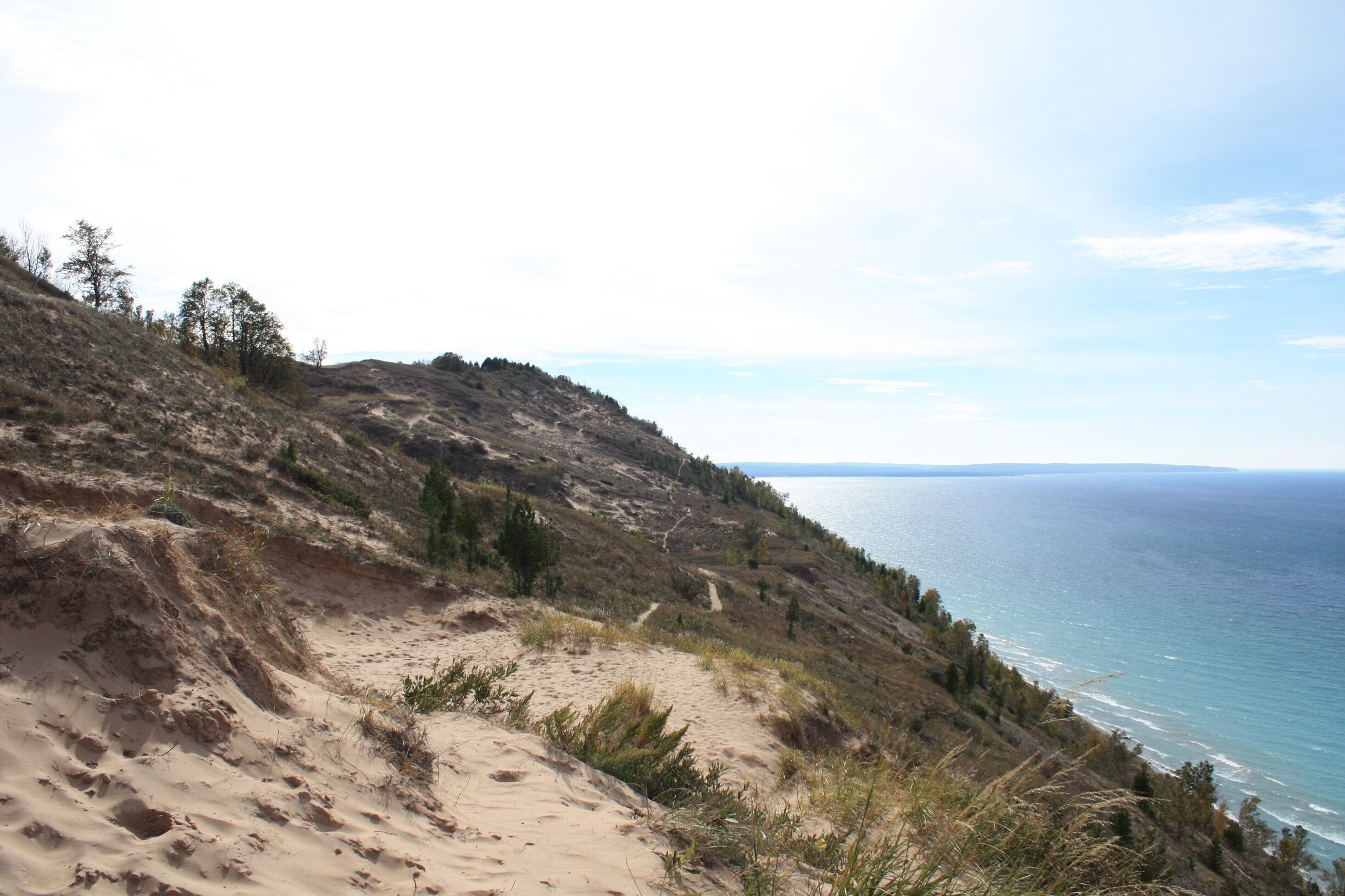Take the Empire Bluff Trail to the boardwalk and hop onto the footpaths for a steep, winding dune trail. 
