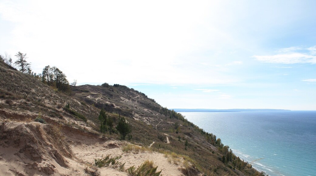 Take the Empire Bluff Trail to the boardwalk and hop onto the footpaths for a steep, winding dune trail.