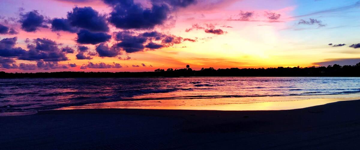 Sunset on the beach. #Adventure