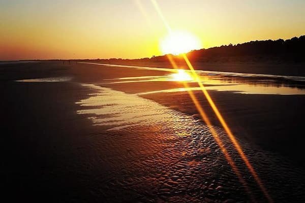 Watch the sunset from Kiawah Beachwalker Park, Kiawah Island, South Carolina. Kiawah is a golf-centered resort island with lots of palmettos, pine trees, and waterbirds. The dolphins practice "strand feeding" here, which is the act of herding the fish up on the beach along with a wave and wriggling up on the sand to retrieve them.
#UStravel
#travel
#naturelovers
#beach
#sunset
#Kiawah
#SouthCarolina
#RVlife
#earthporn
#goldenhour
#camping
#glamping
#wanderlust
#beachbound
www.RVLuckyOrWhat.com