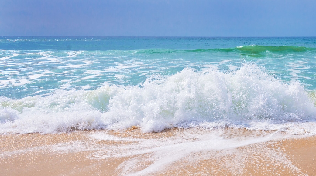 Atlantic ocean, front scenic view of waves on the beach, 2026 travel and summer vacations panoramic background, web banner