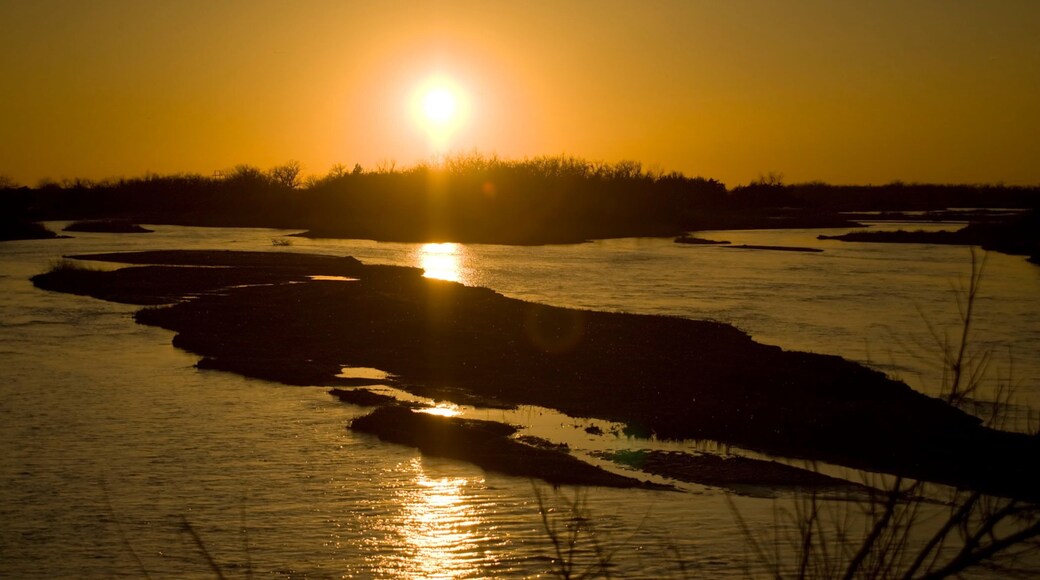 Kearney featuring tranquil scenes and a sunset