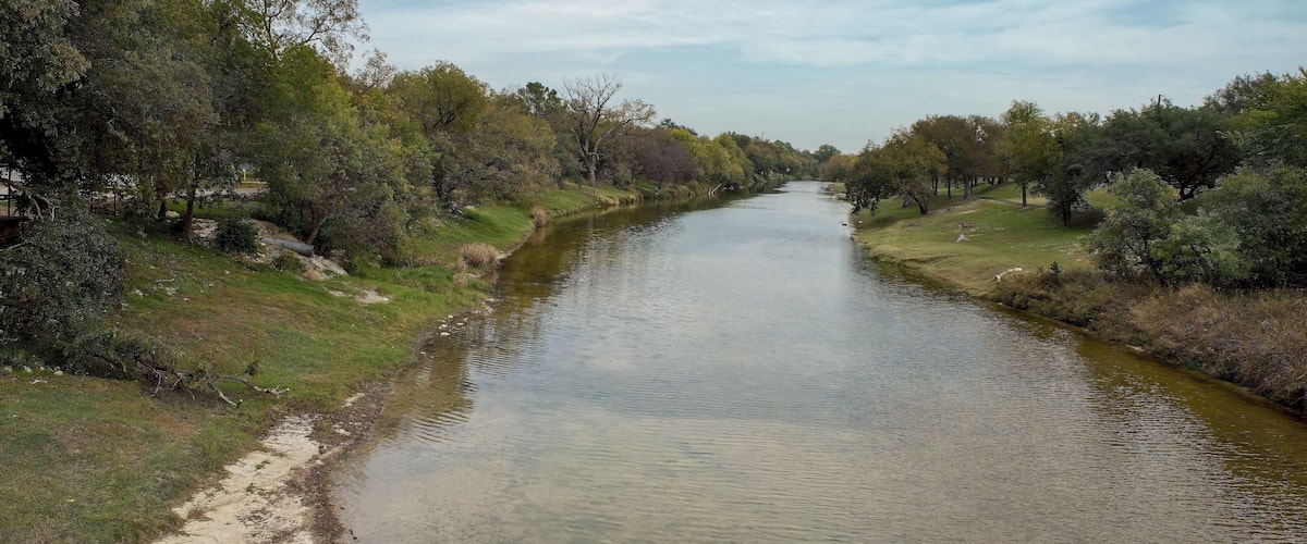 View of the Paluxy River in TX
