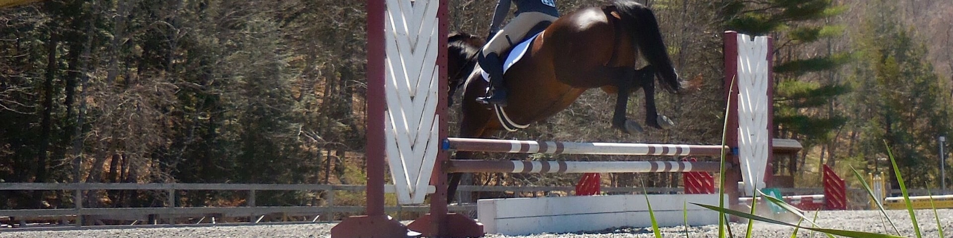South Woodstock, Vermont has a quintessential horse country look about it. Today's event was jumping.