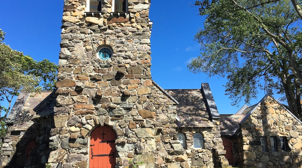 This church was built by stones all hauled from the sea