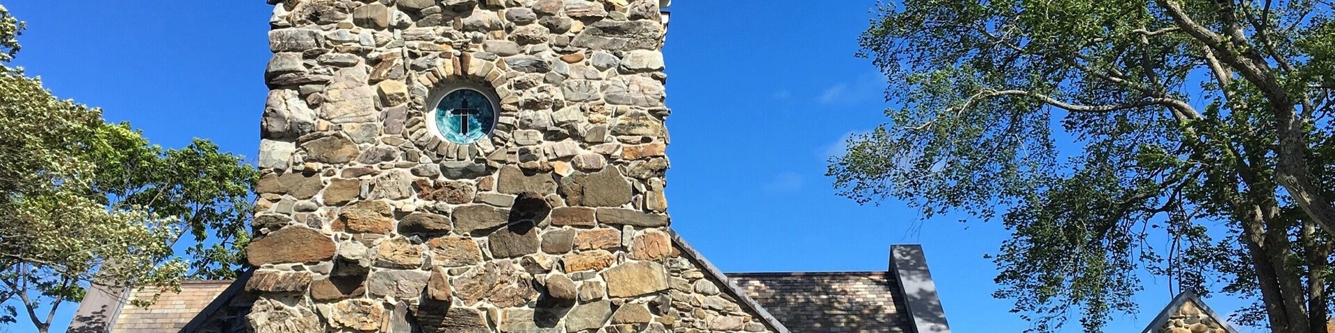This church was built by stones all hauled from the sea