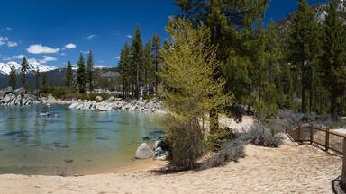 panorama of Sand Harbor beach, Lake Tahoe