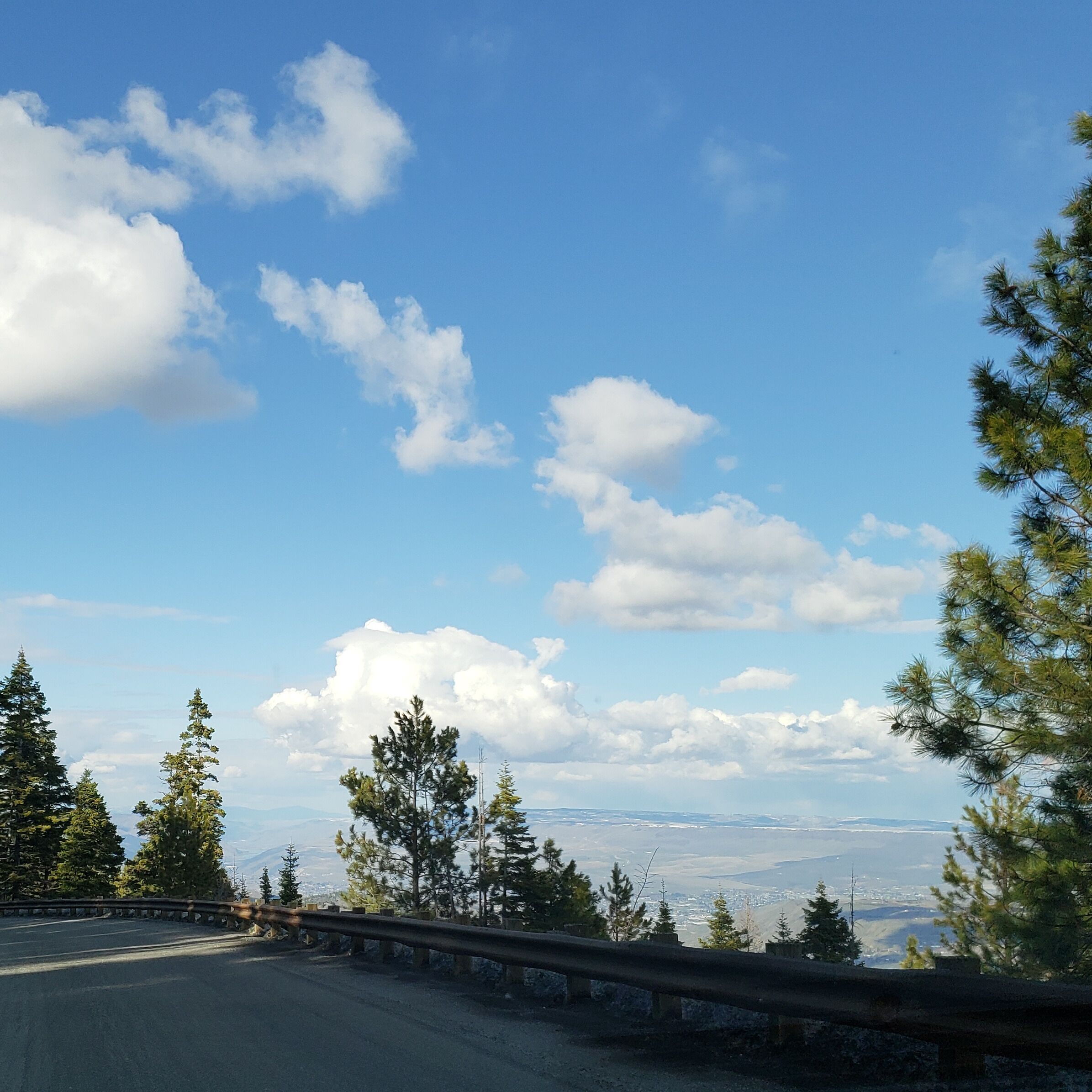 Beautiful views from the road down.