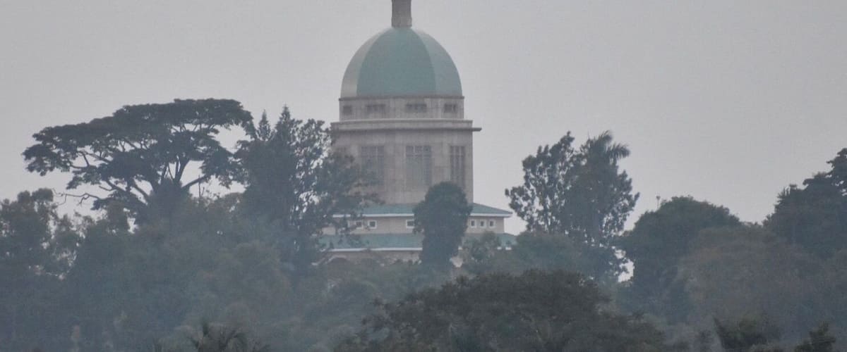 View of the Baha’i Temple in Kampala from the Ndere Cultural Center