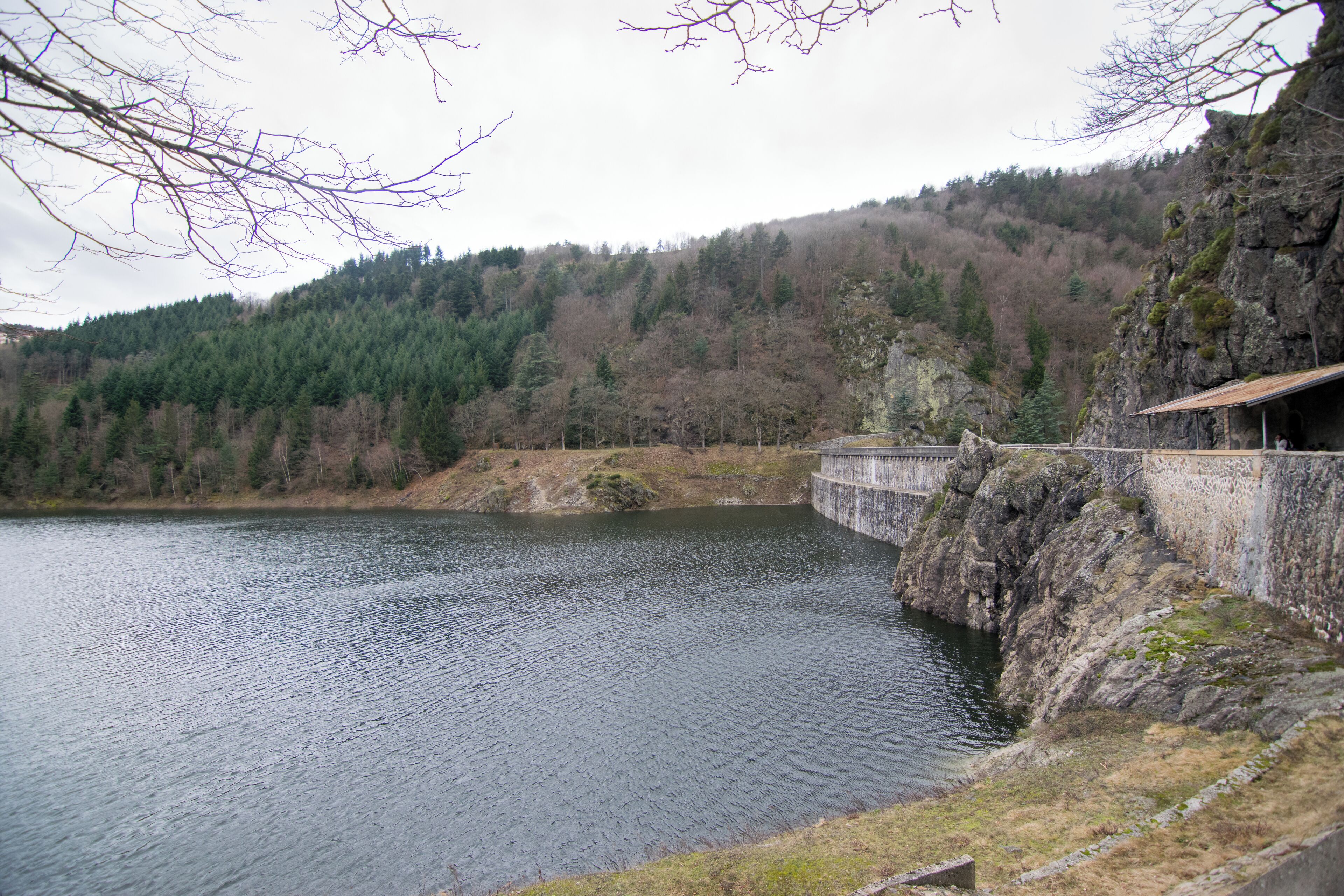 The barrage du Gouffre d'Enfer dam, Saint-Étienne, France.
