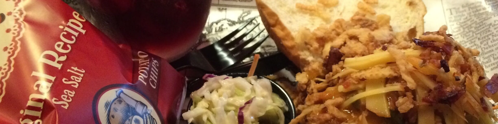 An eclectic hip casual restaurant in Gotha, Fl. If you like pulled pork they have about 15 different versions to try. Along with many other choices of sandwiches, wine and beer. A fascinating find.